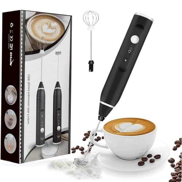 Rechargeable Coffee Beater – 3 Speed Handheld Milk Frother & Egg Whisk